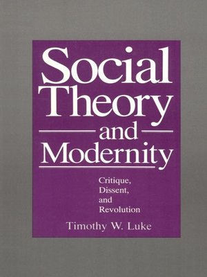 cover image of Social Theory and Modernity